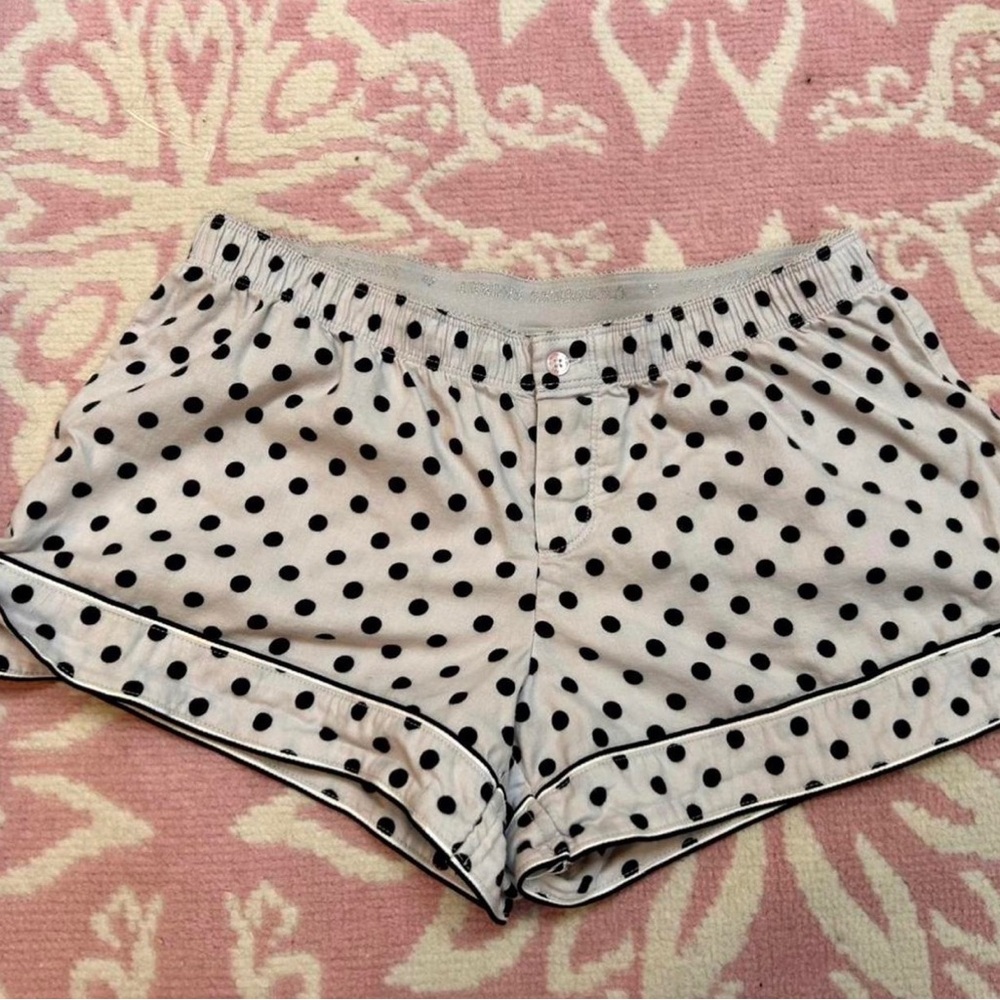 Victoria's Secret Gray Polka Dot Shorts